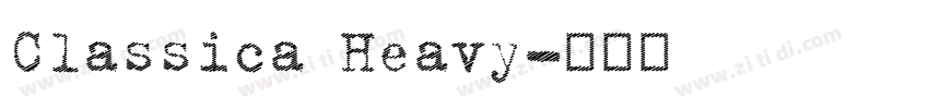 Classica Heavy字体转换